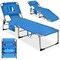 Folding Chaise Lounge Chair Bed Adjustable Outdoor Patio Beach Camping Recliner